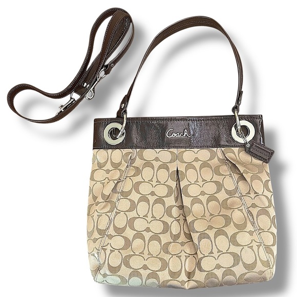 Coach Brown Hobo Bag Baguette Bag Shoulder Crossbody Y2K 90’s - Picture 1 of 10